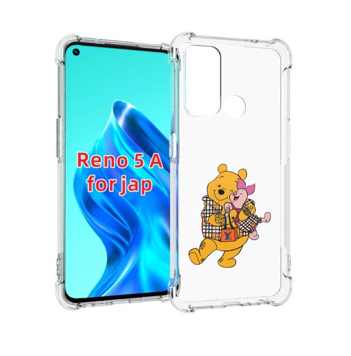 

Чехол MyPads модный-медведь-из-винни-пуха для Oppo Reno 5A, Прозрачный, Tocco