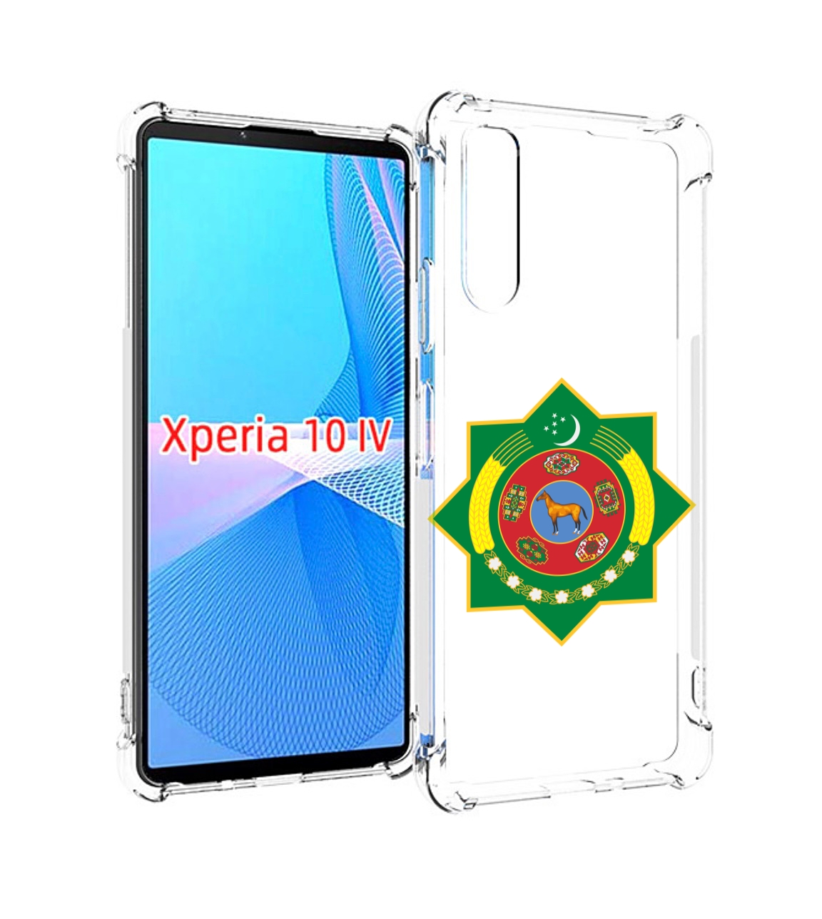 Чехол MyPads герб-туркменистан для Sony Xperia 10 IV (10-4)