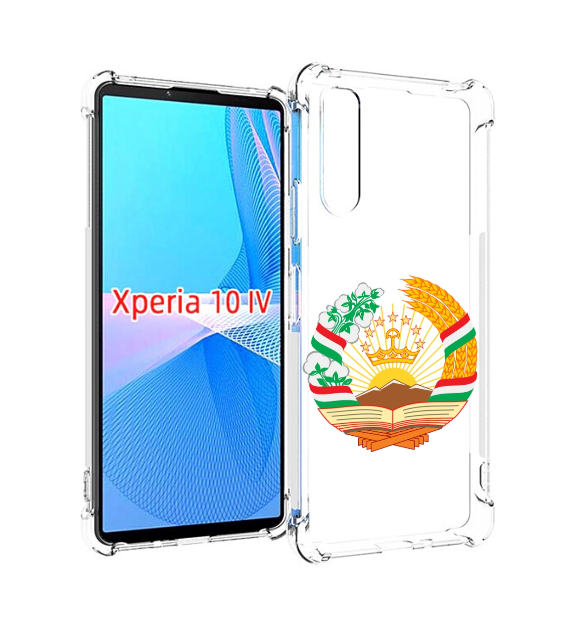 

Чехол MyPads герб-таджикистана для Sony Xperia 10 IV (10-4), Прозрачный, Tocco