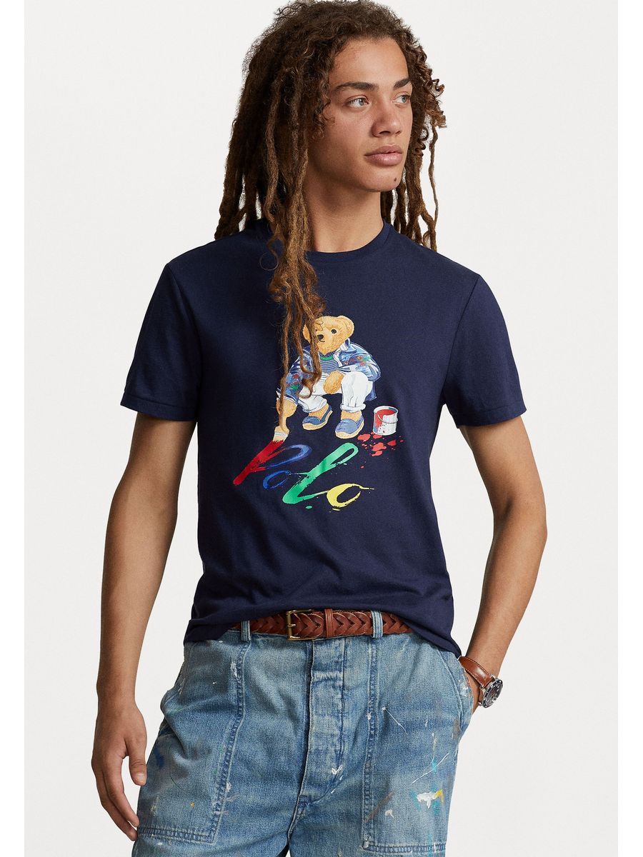 

Футболка мужская Polo Ralph Lauren PO222O0AT синяя 2XL, Синий, PO222O0AT