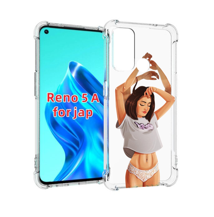 

Чехол MyPads много-рук женский для Oppo Reno 5A, Прозрачный, Tocco