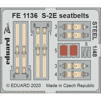 FE1136 Eduard 1/48 Фототравление для S-2E стальные ремни