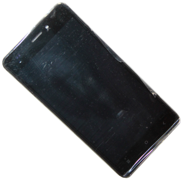 Дисплей для Vertex Impress Glory модуль в сборе с тачскрином <черный> (OEM)