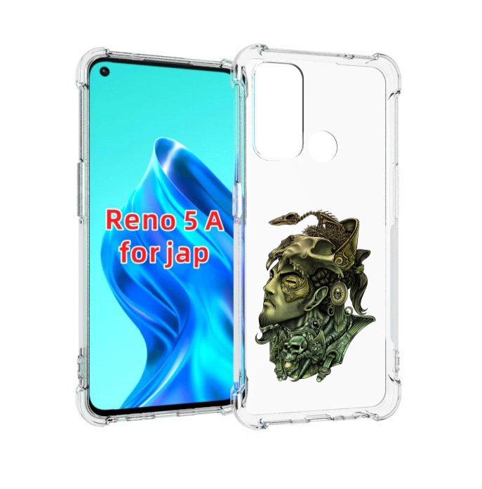 

Чехол MyPads бронзовый воин для Oppo Reno 5A, Прозрачный, Tocco