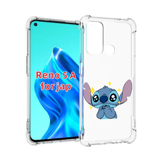 

Чехол MyPads милый-стич детский для Oppo Reno 5A, Прозрачный, Tocco