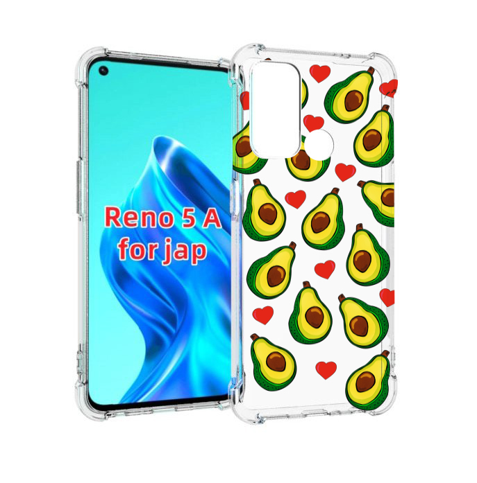 

Чехол MyPads миленькие-авокадо для Oppo Reno 5A, Прозрачный, Tocco