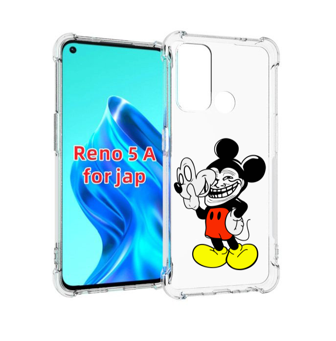 

Чехол MyPads микки-маус-троллер для Oppo Reno 5A, Прозрачный, Tocco