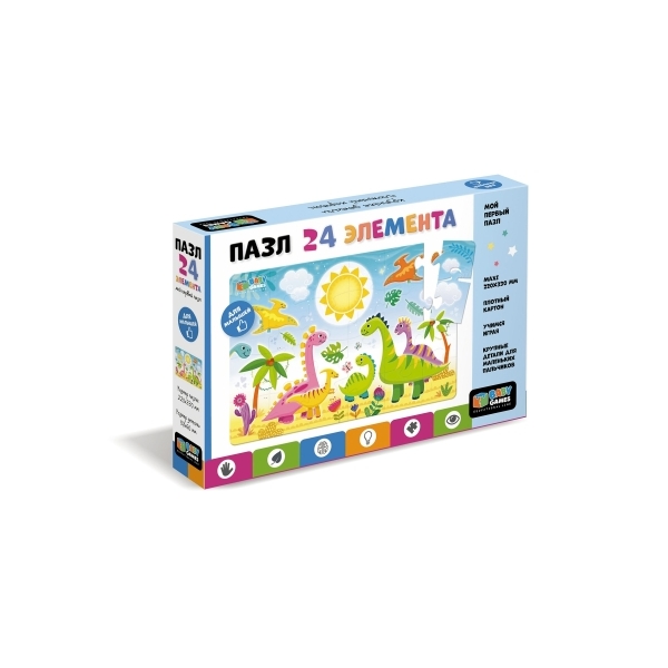 

Пазл Origami Baby Games. Прогулка динозавров, 24 элемента