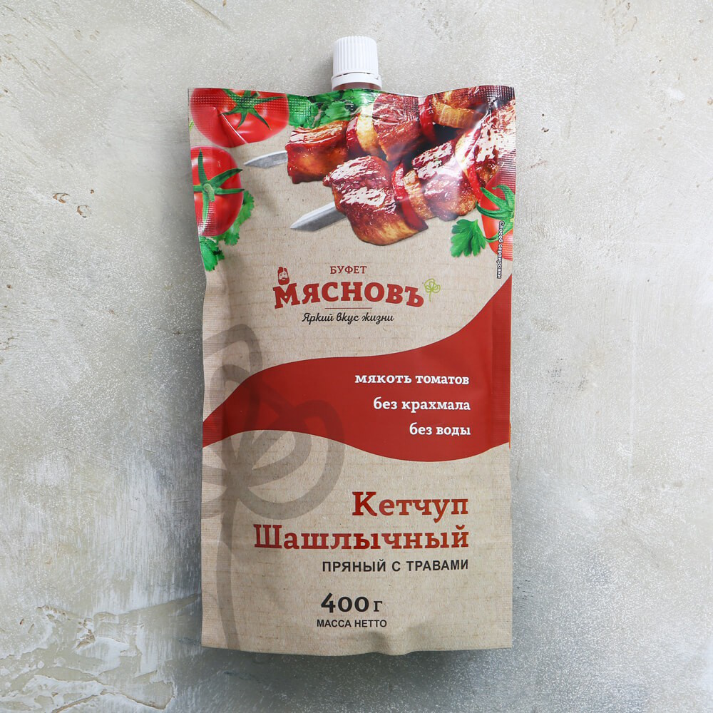 Кетчуп МясновЪ БУФЕТ Шашлычный томатный 400 г