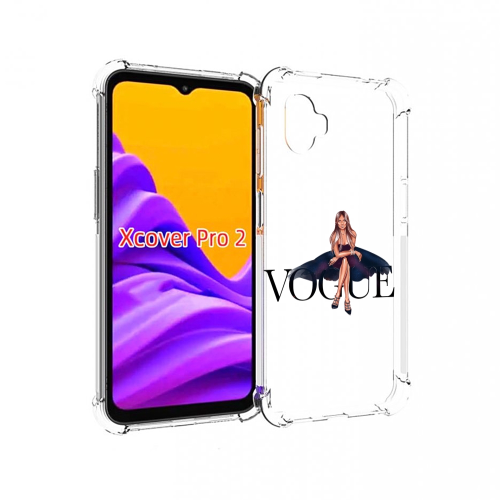 

Чехол MyPads Вог-девушка женский для Samsung Galaxy Xcover Pro 2, Прозрачный, Tocco