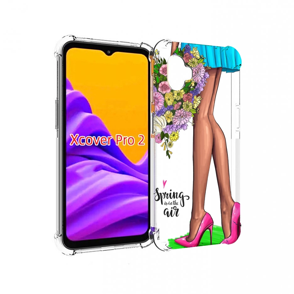 

Чехол MyPads Весна-в-воздухе женский для Samsung Galaxy Xcover Pro 2, Прозрачный, Tocco