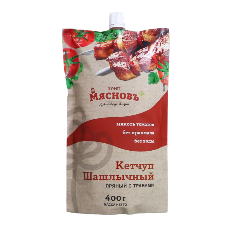 

Кетчуп МясновЪ БУФЕТ Шашлычный томатный 400 г
