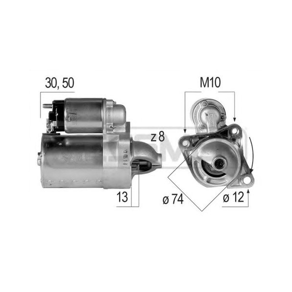 

Стартер Kia Rio/Shuma/Shuma II 96>05 Mazda 323 C V/323 F V/323 S V 82>03 ERA 220118