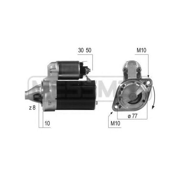 

Стартер Hyundai Accent II/Getz/Matrix 93>10 Kia Cerato I/Spectra I 04>09 ERA 220504