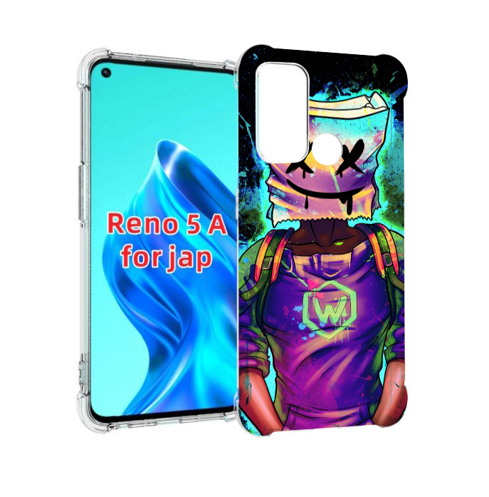 

Чехол MyPads маршмеллоу-глитч для Oppo Reno 5A, Прозрачный, Tocco