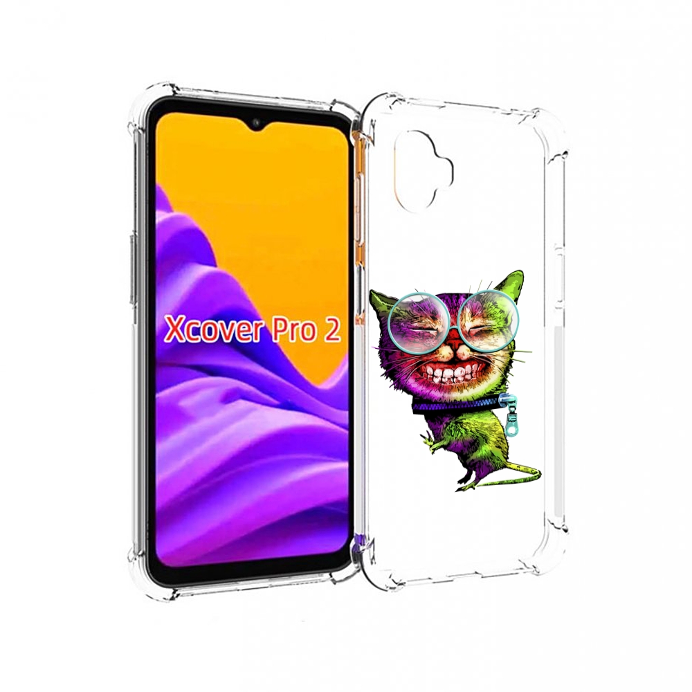 

Чехол MyPads Веселый кот для Samsung Galaxy Xcover Pro 2, Прозрачный, Tocco