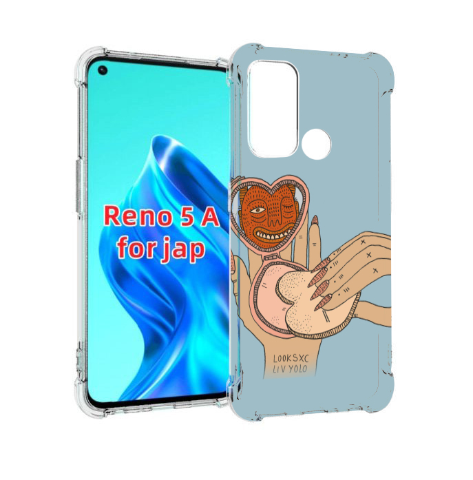 

Чехол MyPads макияж картинка женский для Oppo Reno 5A, Прозрачный, Tocco