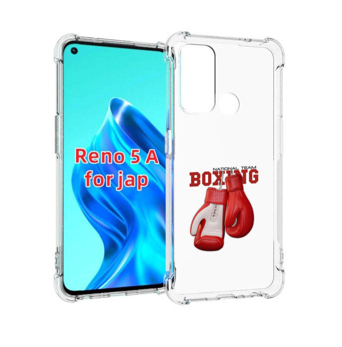 

Чехол MyPads боксерские перчатки для Oppo Reno 5A, Прозрачный, Tocco