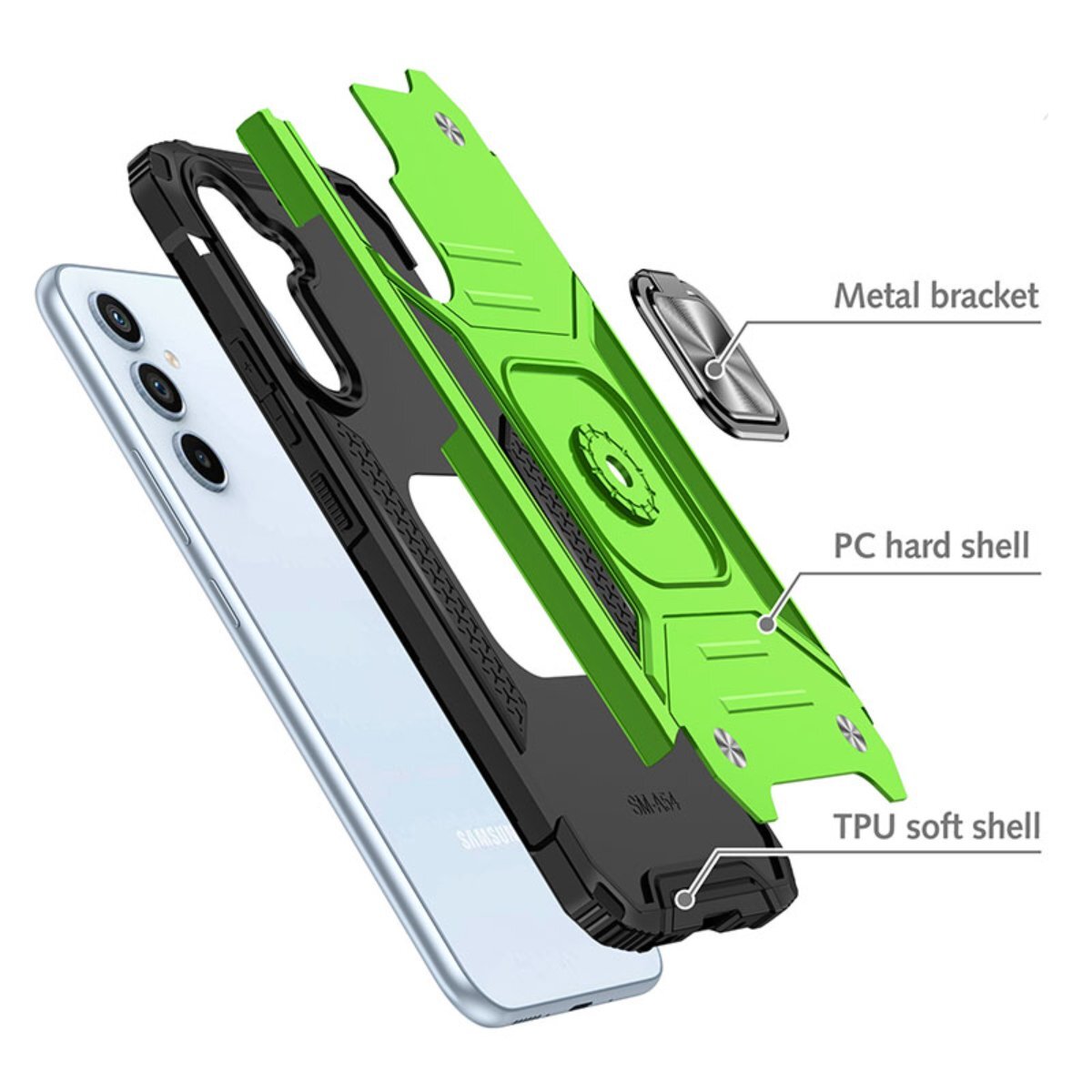 

Противоударный чехол Legion Case для Samsung Galaxy S23 FE салатовый, 406808407