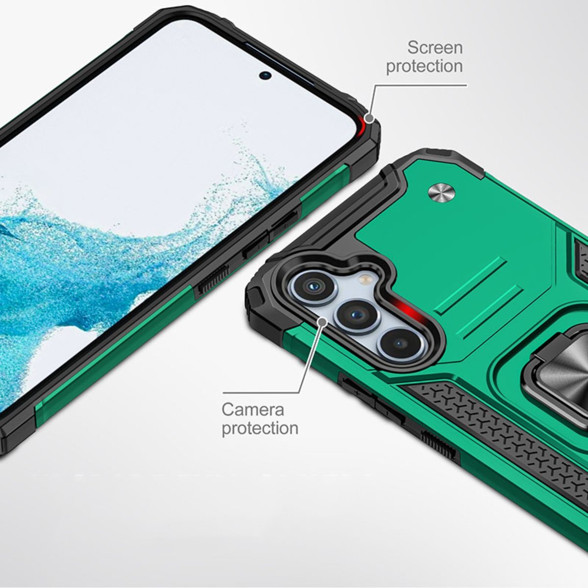 

Противоударный чехол Legion Case для Samsung Galaxy S23 FE зеленый, 406808407