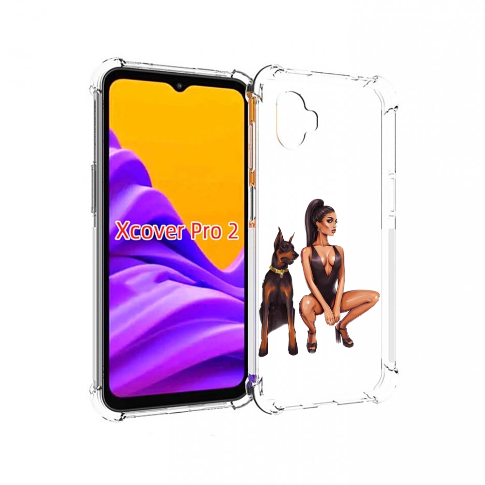 

Чехол MyPads Борзая-девушка для Samsung Galaxy Xcover Pro 2, Прозрачный, Tocco