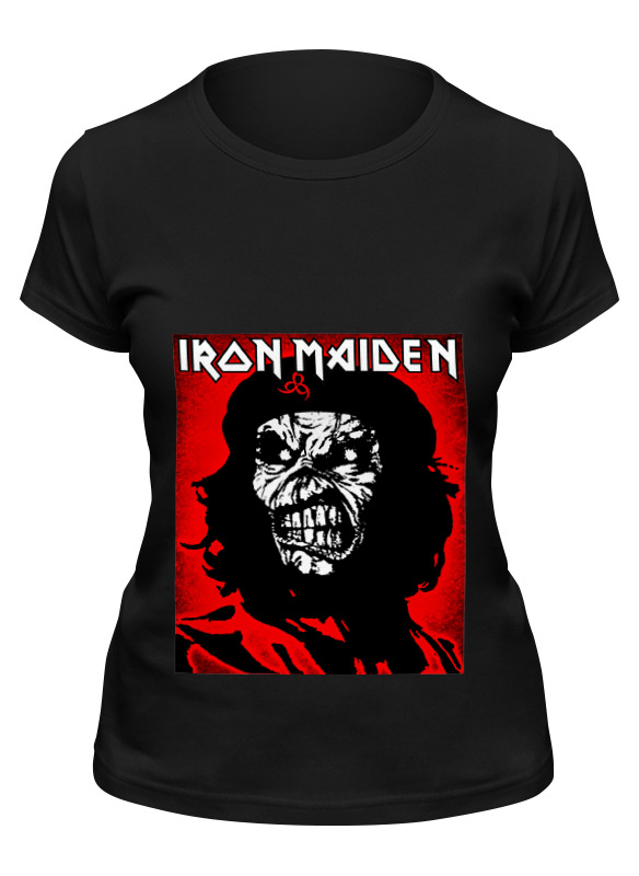 

Футболка женская Printio Iron maiden band черная S, Черный, Iron maiden band