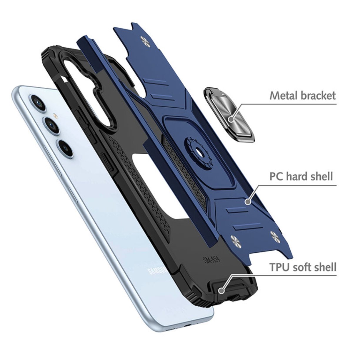 

Противоударный чехол Legion Case для Samsung Galaxy S23 FE синий, 406808407