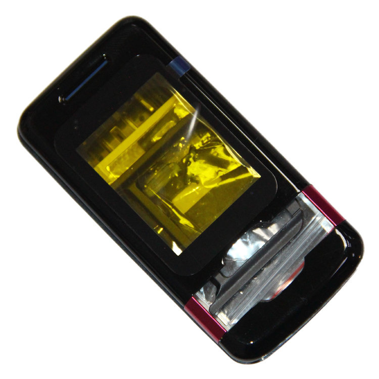 Корпус для Nokia 7100s <черно-розовый>