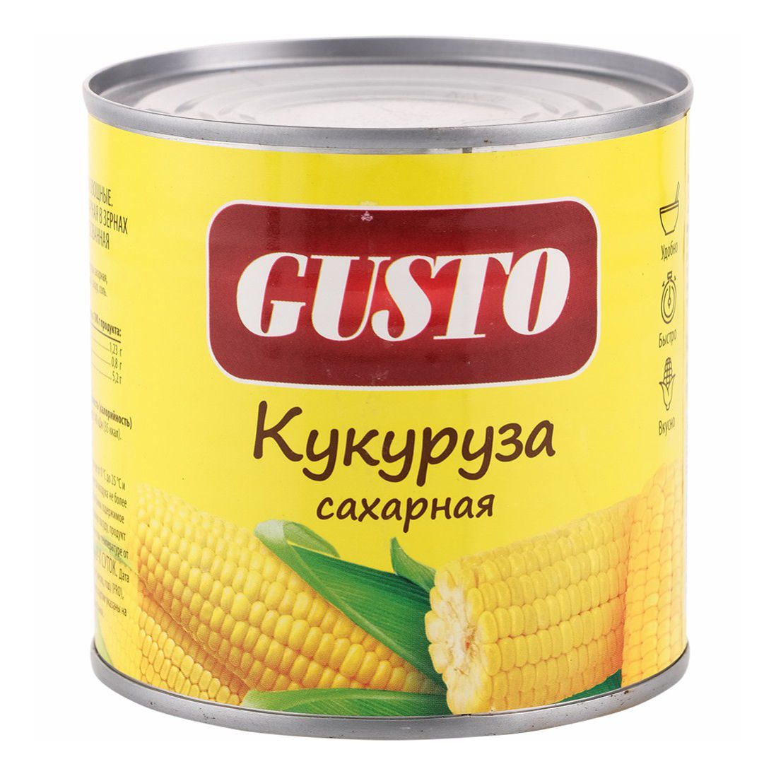 Кукуруза Gusto консервированная 340 г