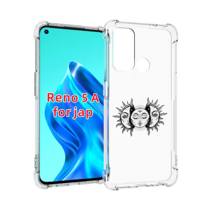 

Чехол MyPads луна-в-солнце для Oppo Reno 5A, Прозрачный, Tocco