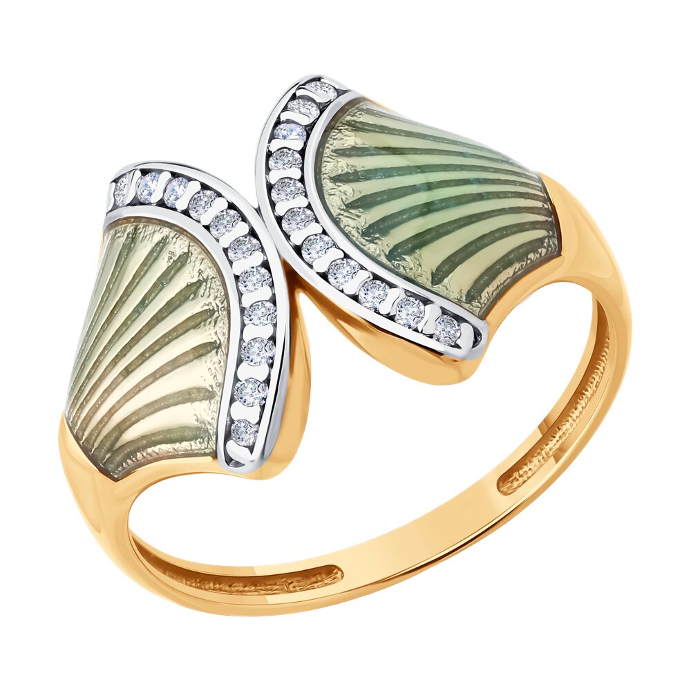 

Кольцо из серебра р. 17,5 Diamant 93-110-02298-1, фианит/эмаль, 93-110-02298-1