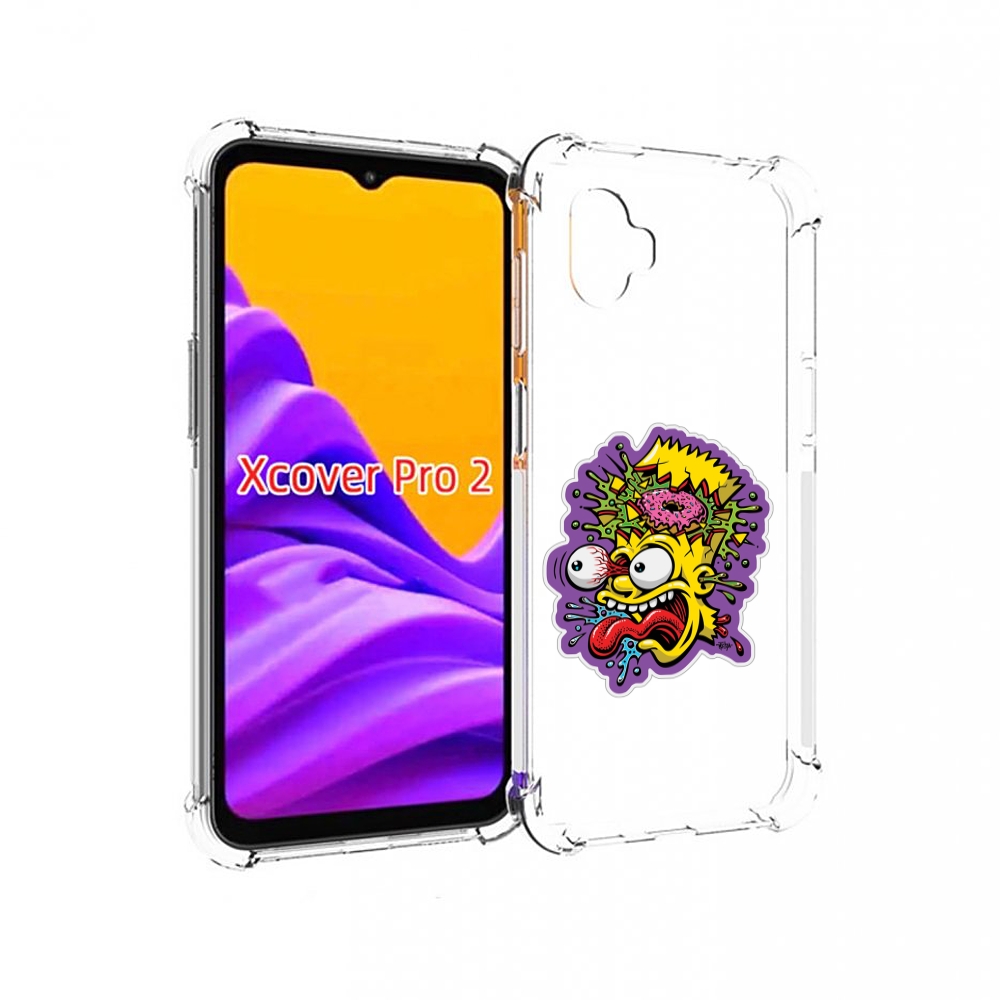 

Чехол MyPads Барт-Симпсон для Samsung Galaxy Xcover Pro 2, Прозрачный, Tocco