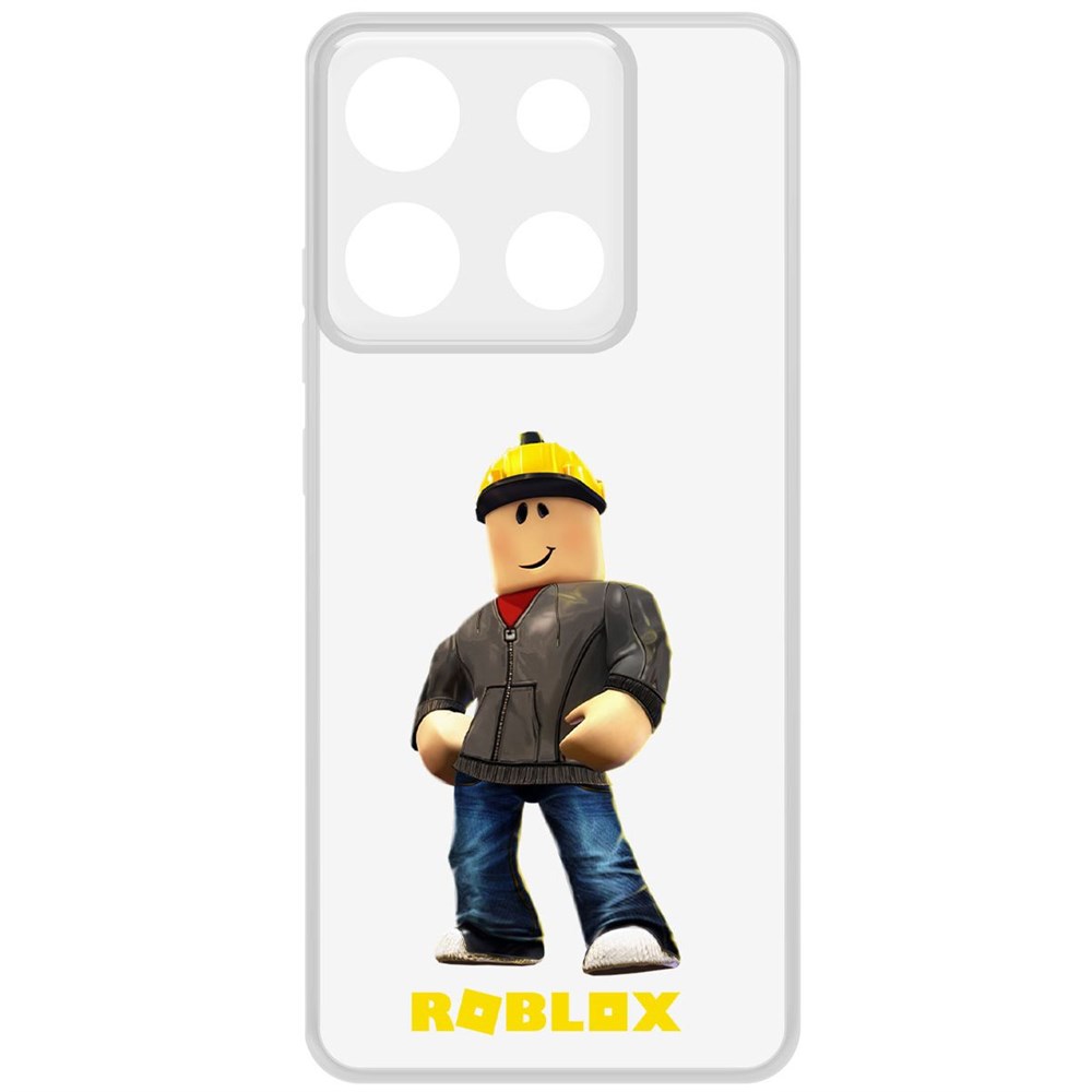 

Чехол-накладка Krutoff Clear Case Roblox-Строитель для INFINIX Smart 7 Plus, Прозрачный