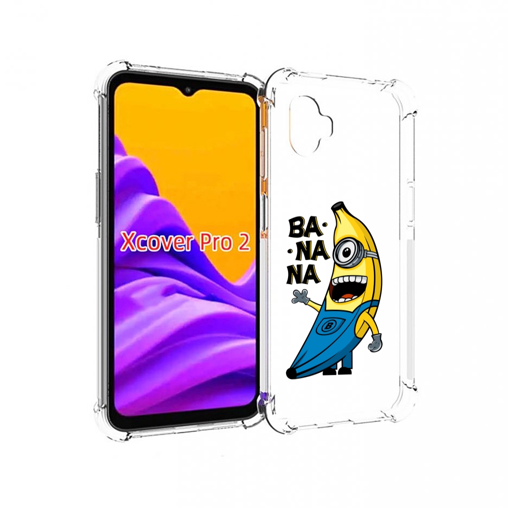 Чехол MyPads Банана-миньон для Samsung Galaxy Xcover Pro 2