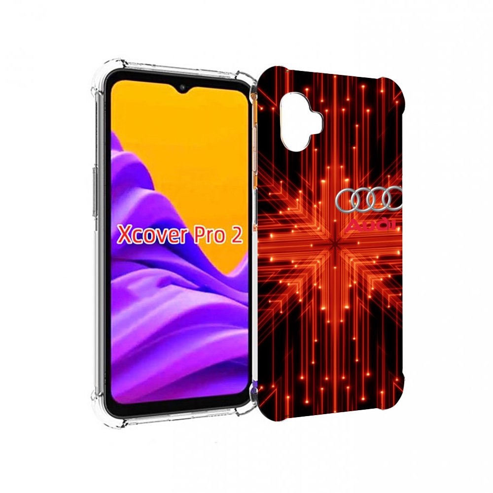 

Чехол MyPads Ауди-на-неоновом-фоне для Samsung Galaxy Xcover Pro 2, Прозрачный, Tocco