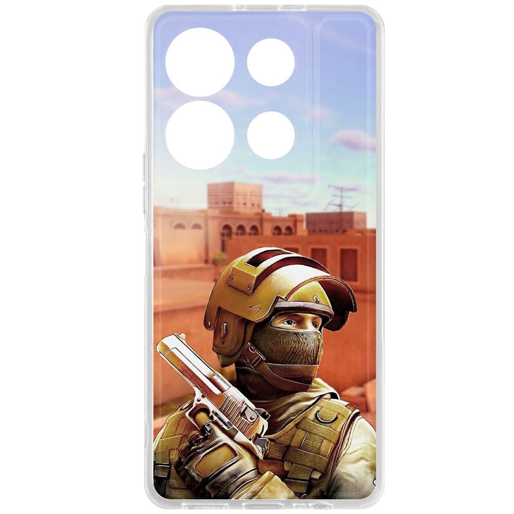 

Чехол-накладка Krutoff Clear Case Cтандофф 2 (Standoff 2) - Спец для INFINIX Note 30 VIP, Прозрачный