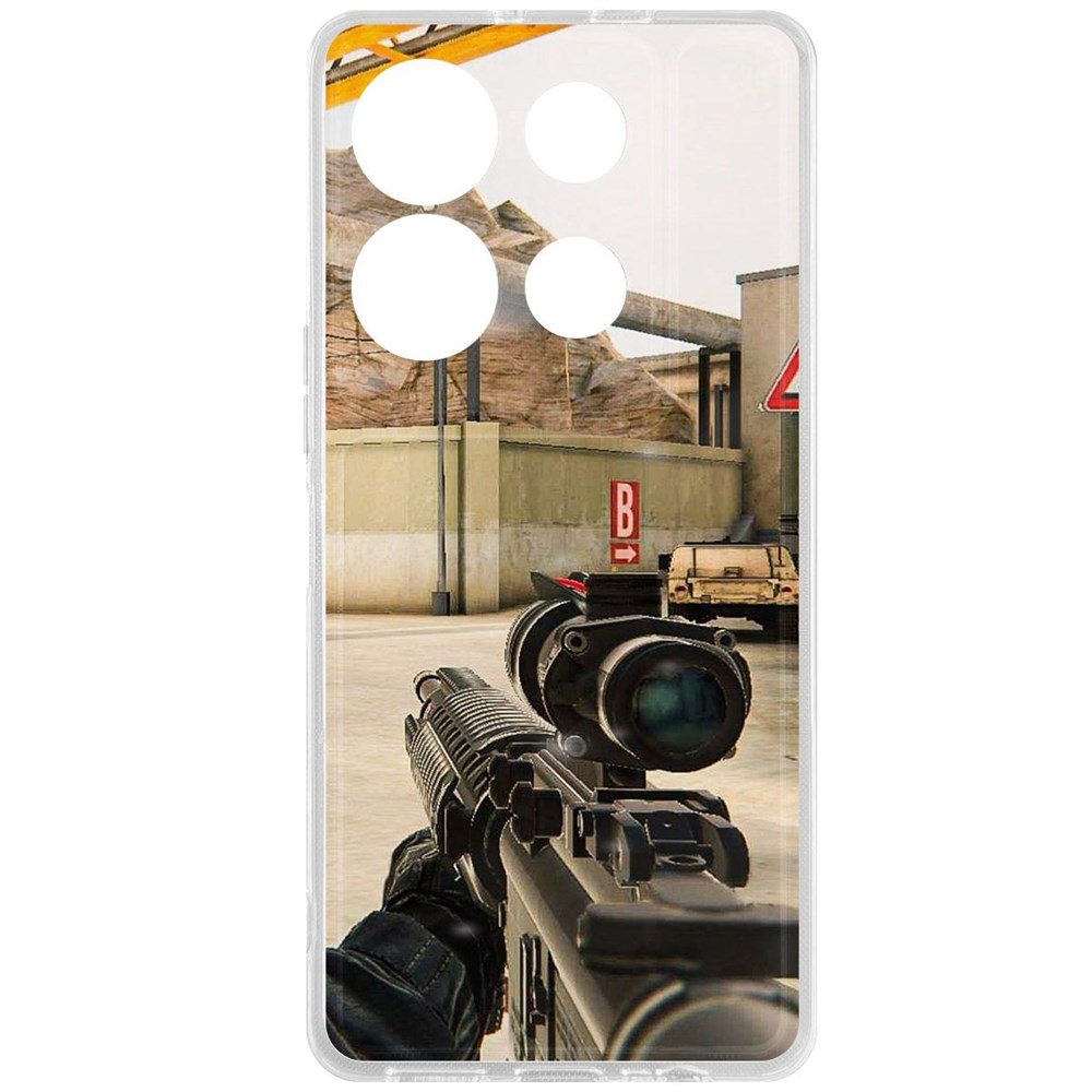 

Чехол-накладка Krutoff Clear Case Cтандофф 2 (Standoff 2) - Оптика для INFINIX Note 30 VIP, Прозрачный