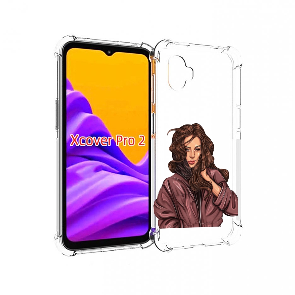 

Чехол MyPads Арт-рисунок-девушки для Samsung Galaxy Xcover Pro 2, Прозрачный, Tocco