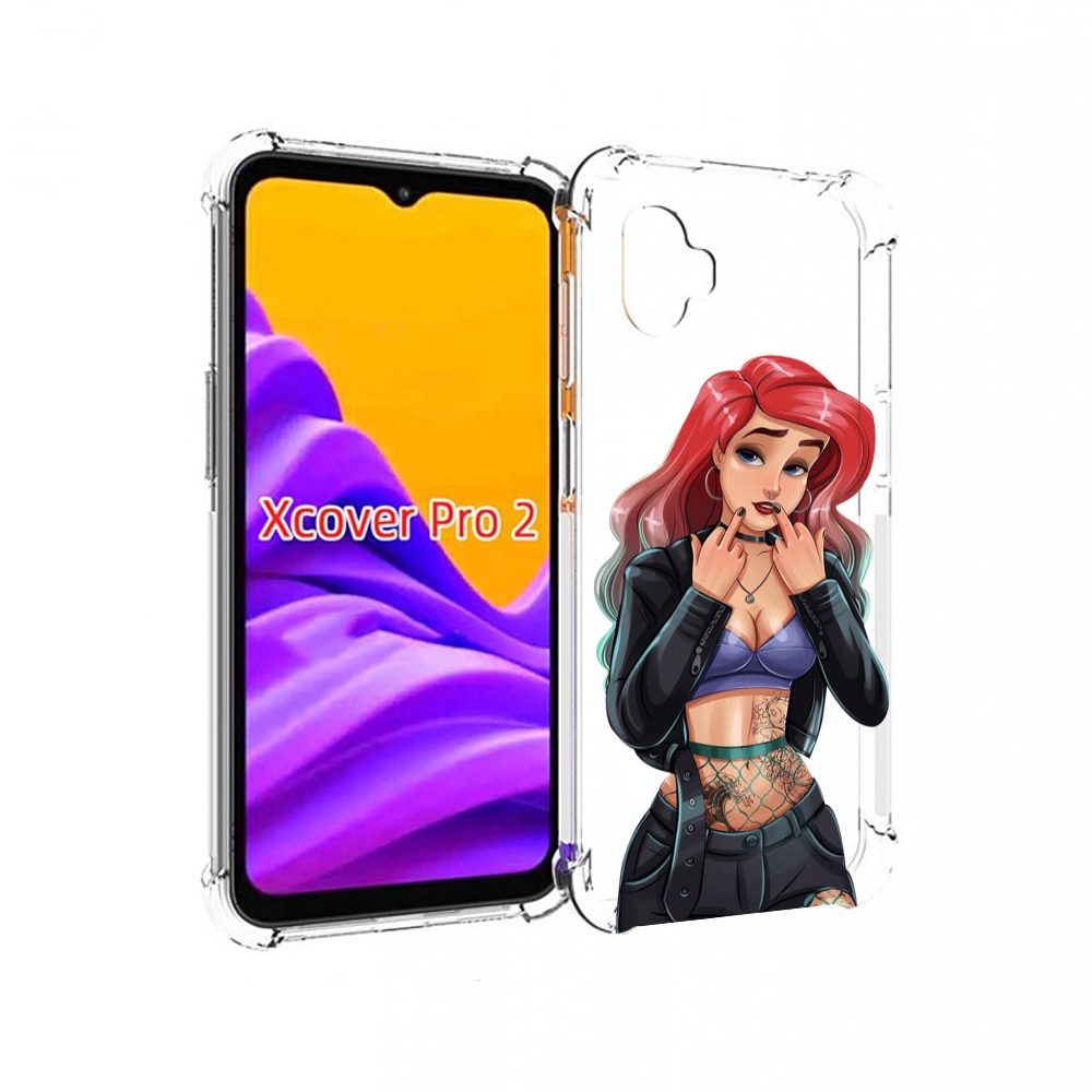 

Чехол MyPads Ариэль-русалочка-готика для Samsung Galaxy Xcover Pro 2, Прозрачный, Tocco