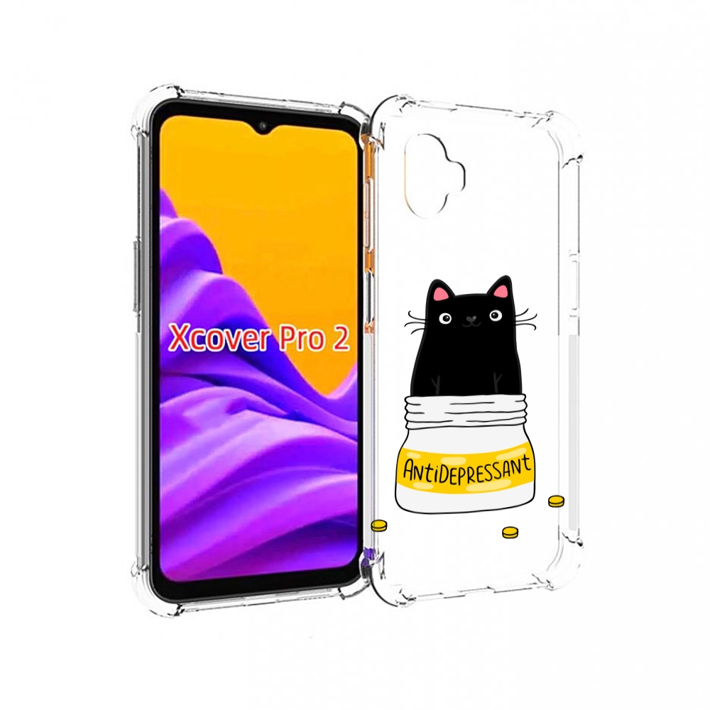 

Чехол MyPads Антидеприсан для Samsung Galaxy Xcover Pro 2, Прозрачный, Tocco
