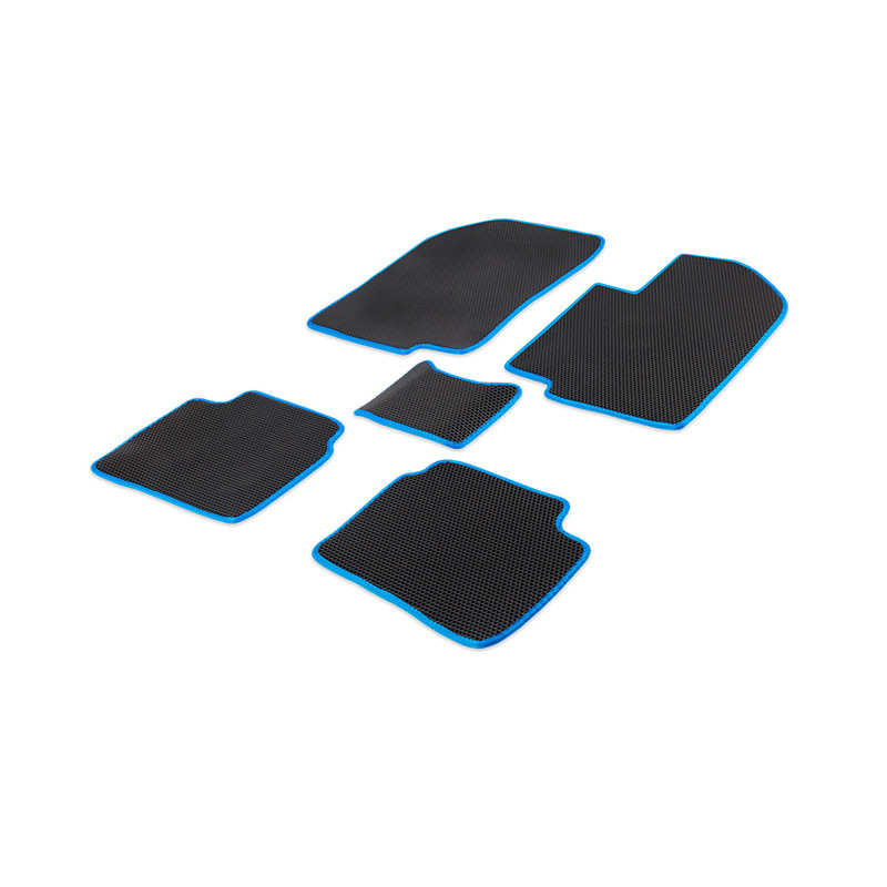 

Комплект ковриков в салон ЭВА CellMat Субару Форестер I, черный-синий