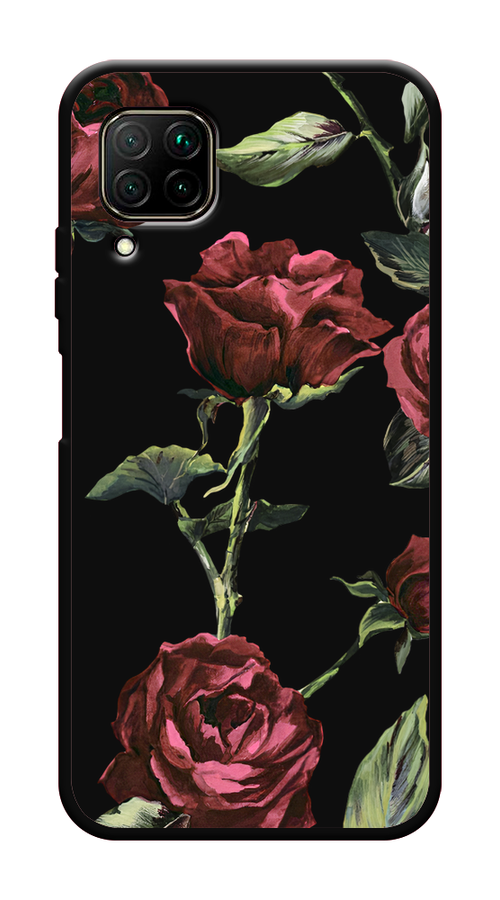 

Чехол Awog на Huawei Nova 6 SE "Бордовые розы фон", Красный, 611752-1