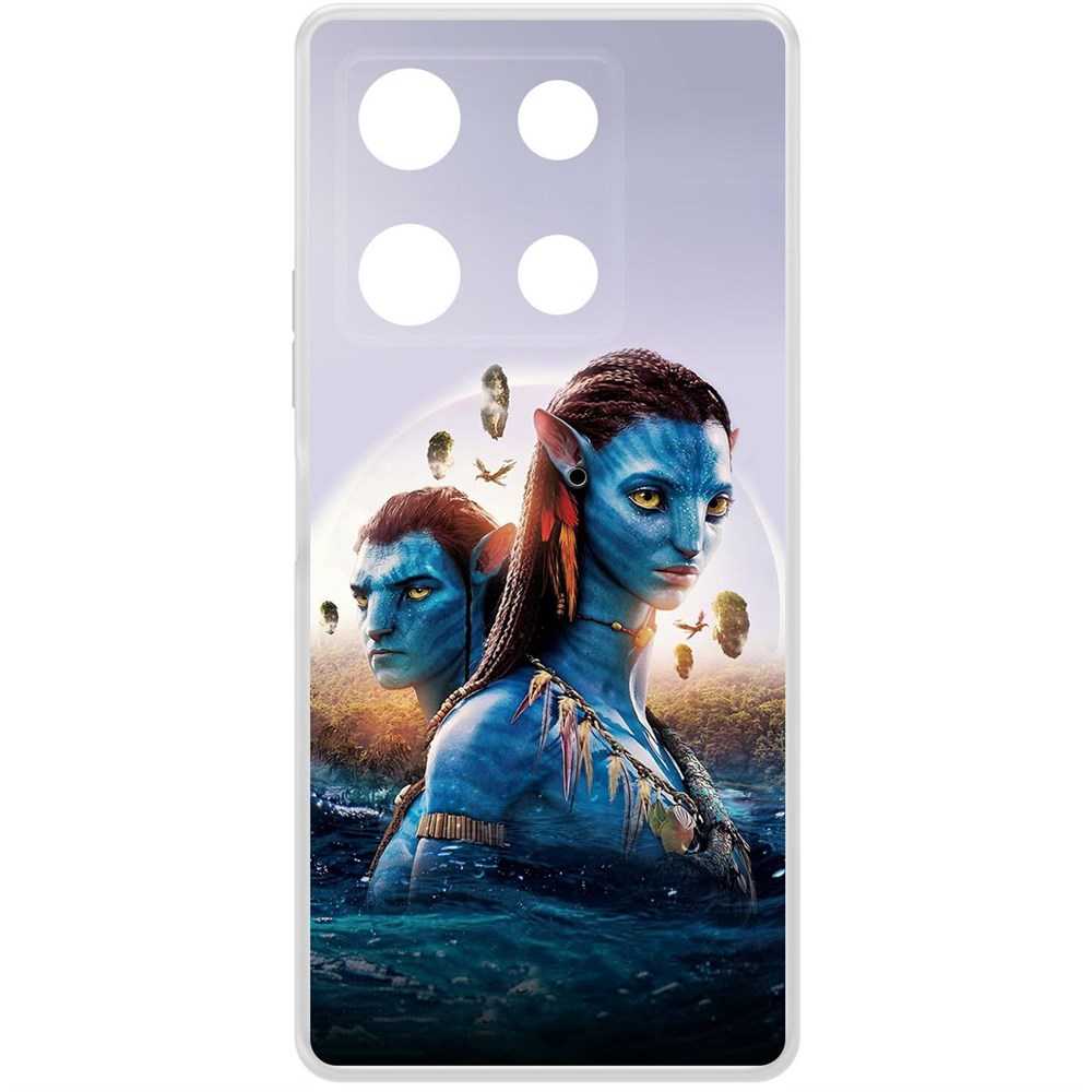 

Чехол-накладка Krutoff Clear Case Аватар - Джейк и Нейтири для INFINIX Note 30 Pro, Прозрачный
