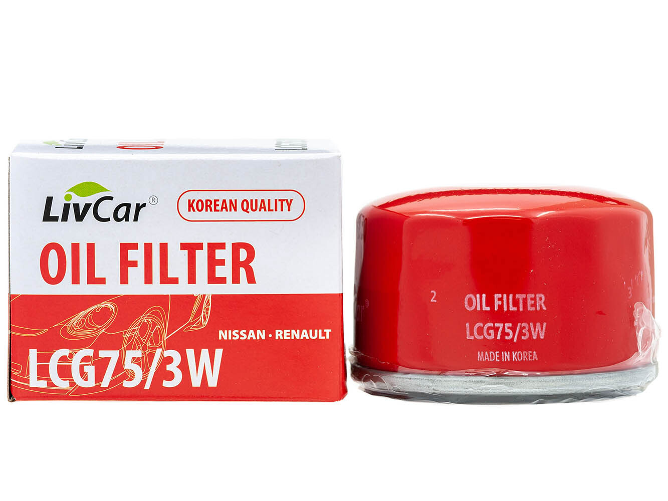 

Фильтр масляный LivCar OIL FILTER LCG75/3W NISSAN RENAULT