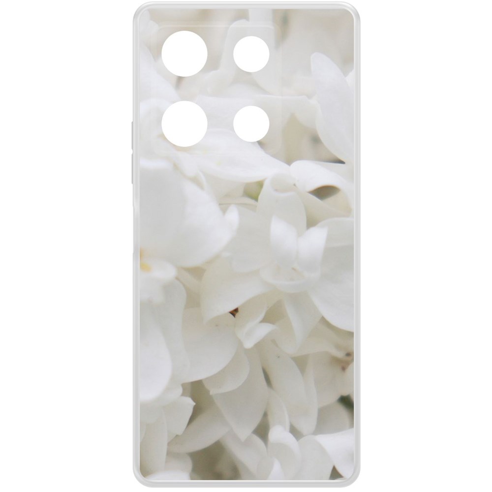 

Чехол-накладка Krutoff Clear Case Белые лилии для INFINIX Note 30 Pro, Прозрачный