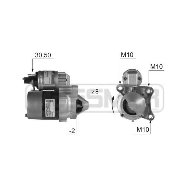 

Стартер Renault Clio II/Logan I/Megane II 98>15 Nissan Kubistar 03>09 ERA 220399