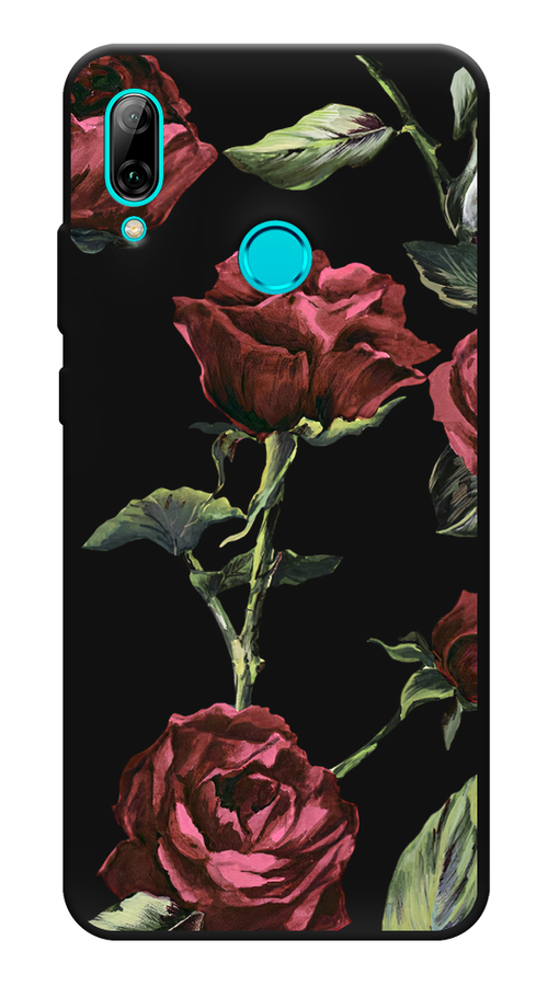 

Чехол Awog на Honor 10 Lite "Бордовые розы фон", Красный, 67552-1