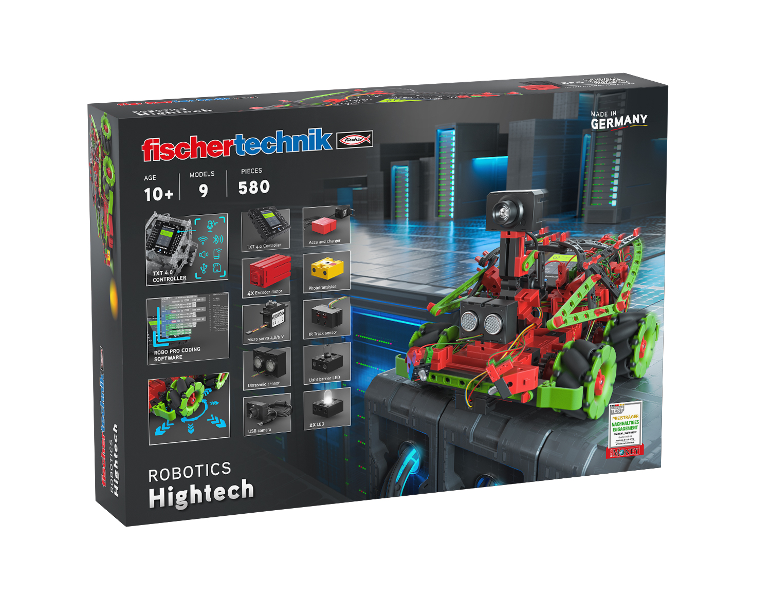 Конструктор Fischertechnik Хайтек Hightech, 559895, 580 деталей