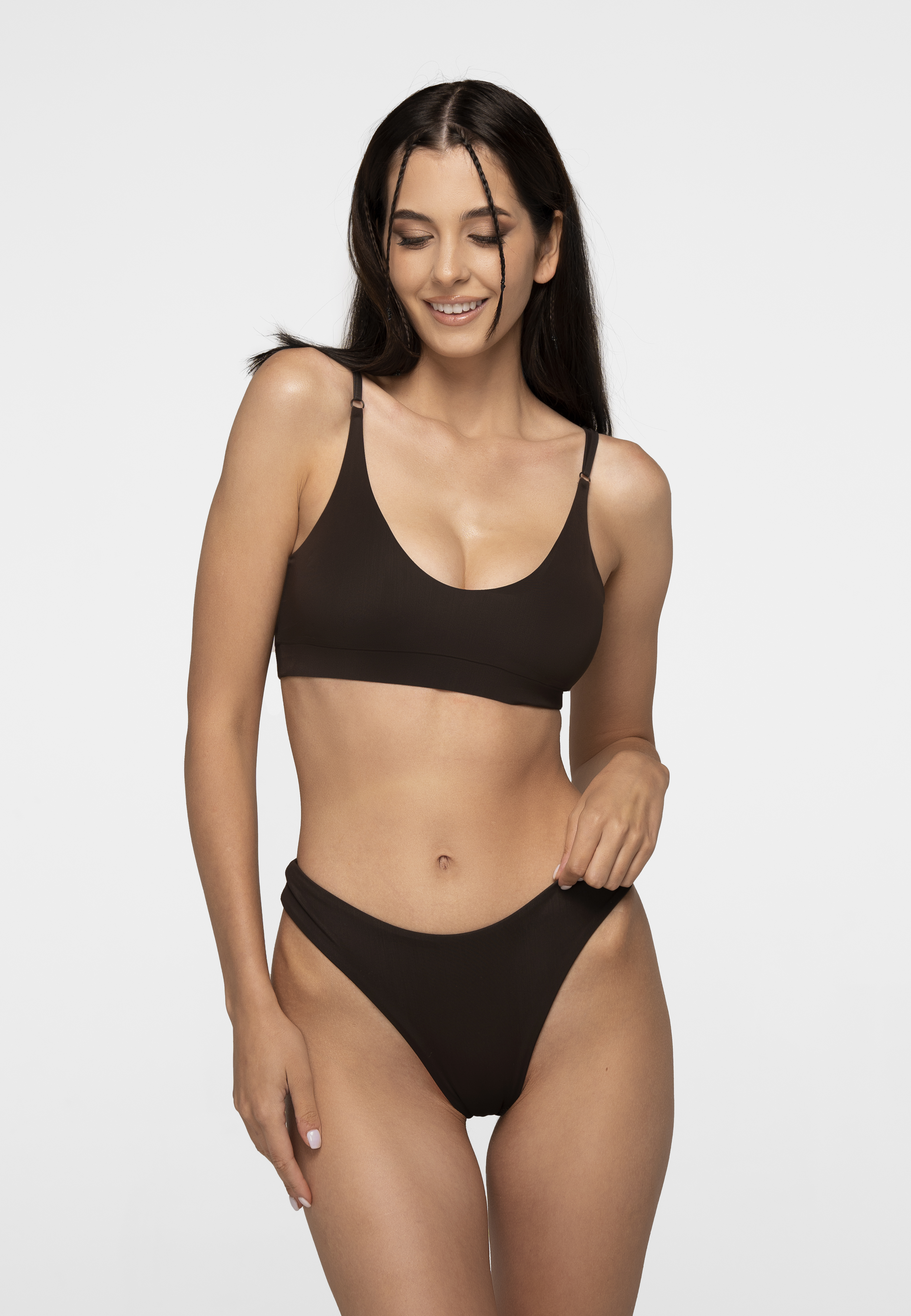 

Купальник раздельный женский Balibikini Ким коричневый M, Ким