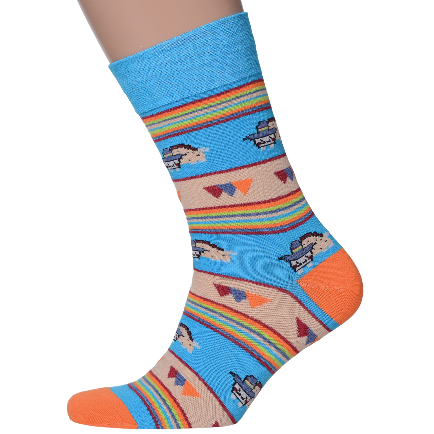 

Носки MoscowSocksClub nm-274 голубые 25, Голубой, nm-274